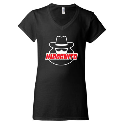 Incognito Logo - Softstyle® Women’s V-Neck T-Shirt_COLORS Thumbnail